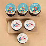 Grace in Bloom Women&rsquo;s Day Vanilla Cupcakes