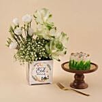 Eid Mubarak Flowers & Vanilla Mini Cake Set