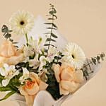 A bouquet of roses With blessed wishes