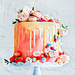 Delicious Fruity  Cake 3 Kg Red Velvet Flavour