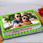 Happy Anniversary Photo Cake- Truffle Half Kg