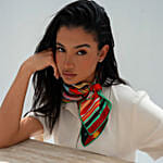 كومبو وشاح لومينا ميزون نسائي وباقة ورد