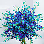 38  Blue and Purple Orchids Arrangement