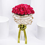 50 Dark Pink Roses Bouquet