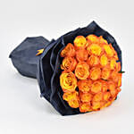 50 Orange Roses Designer Bouquet