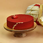 50 Valentines Roses Bouquet With Cake