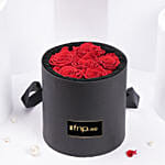 6 Red Preserved Roses Box