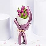 7 Purple Tulip Bouquet