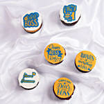A Sweet Celebration for the Best Boss Vanilla Cupcake
