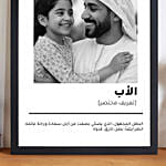 Affection For Dad Photo Frame