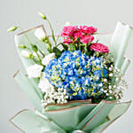 Appealing Roses N Hydrangea Bouquet