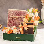 Apple ipad Pro 12.9 Inch Wifi 256GB Silver With Flowers and Chocolates