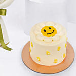 April Birthday Daisy Bouquet With Cake