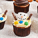 Assorted Christmas Cup Cakes Set of 6