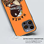 كفر آيفون 14 برو ماكس بخلفية رجل فضاء مع اسم حسب الطلب