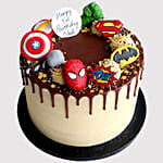 Avengers Birthday Red Velvet Cake