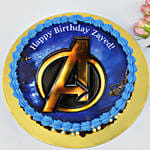 Avengers Logo Birthday Chocolate Cake One kg