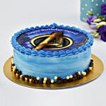 Avengers Logo Birthday Vanilla Cake Half kg