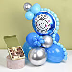 Baby Boy Balloons with Chocolates