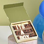 Baby Boy Balloons with Chocolates