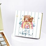 علبة شوكولاتة للمولود | أزرق