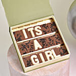 Baby Girl Balloons with Chocolate