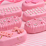 6 قطع كيك بوبسيكل بالشوكولاته للمولودة الجديدة بنت