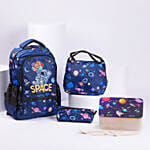 Back To School Bag Combo With Lunch Box Space Design