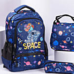 Back To School Bag Combo With Lunch Box Space Design