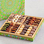 Bateel Filled Dates and Biscuits Diwali Rangoli Collection Extra Large