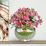 Beautiful Flower Arrangement And Photoframe Combo