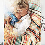 Beautiful Flower Arrangement And Photoframe Combo