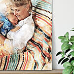 Beautiful Flower Arrangement And Photoframe Combo