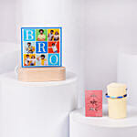 Beautiful Rakhi and LED Lamp Combo