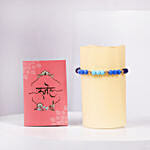Beautiful Rakhi and LED Lamp Combo