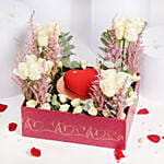 Because You Stole My Heart Box of Roses And Cake