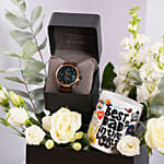 Best Dad Ever Titan Watch N Mug Gift Box