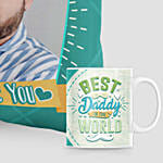 Best Daddy Personalised Cushion And Mug