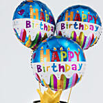 Best man Mono cake with Balloons