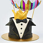 Best man Mono cake with Balloons