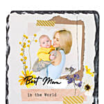 Best Mom Personalised Slate Frame