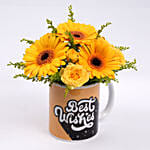 Best Wishes Flowers Mug