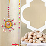 Bhaiya Bhabhi Beads Rakhi N Pistachio