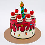 Birthday Candle Red Velvet Cake
