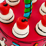 Birthday Candle Red Velvet Cake