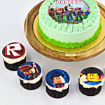 Birthday Celebration Roblox Chocolate Cake and Chocolate Cupcakes