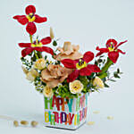 Birthday Colours Flower Arrangment