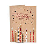 Birthday Flower Arrangement with Greeting Card