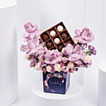 Birthday flowers with Premium Belgian Chocolates