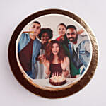 Birthday Special Caramel Photo Cake Half Kg